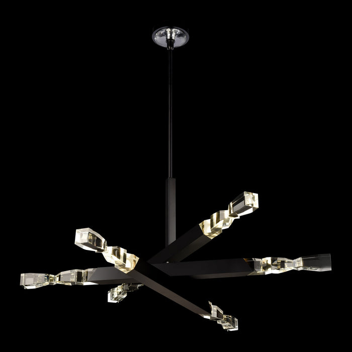 Zeev Lighting CD11352-LED-6-3x3-SBB LED Chandelier, Satin Brushed Black