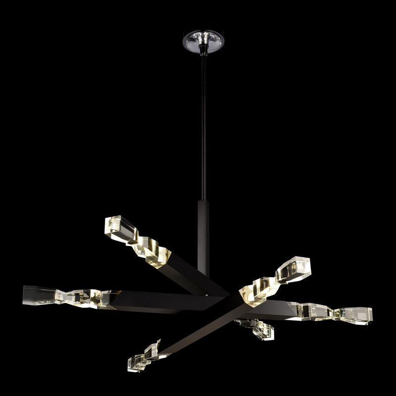 Zeev Lighting CD11352-LED-6-3x3-SBB LED Chandelier, Satin Brushed Black