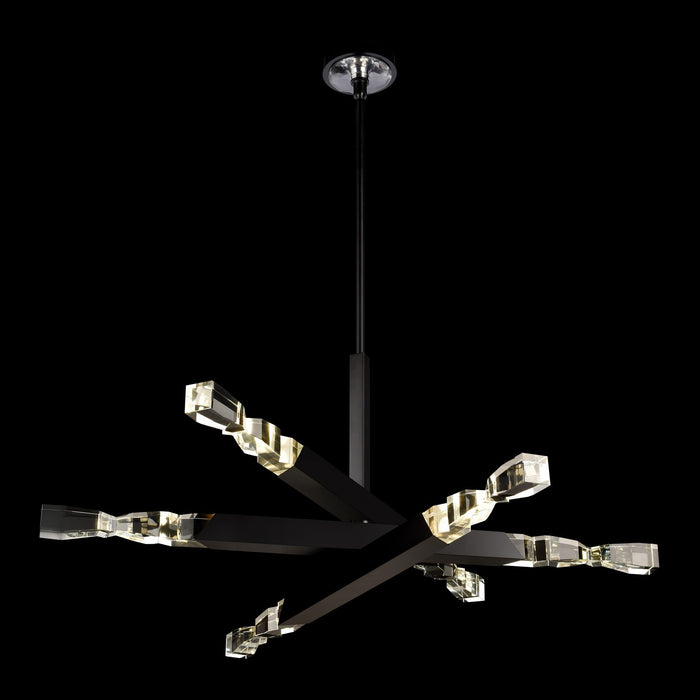 Zeev Lighting CD11352-LED-6-3x3-SBB LED Chandelier, Satin Brushed Black
