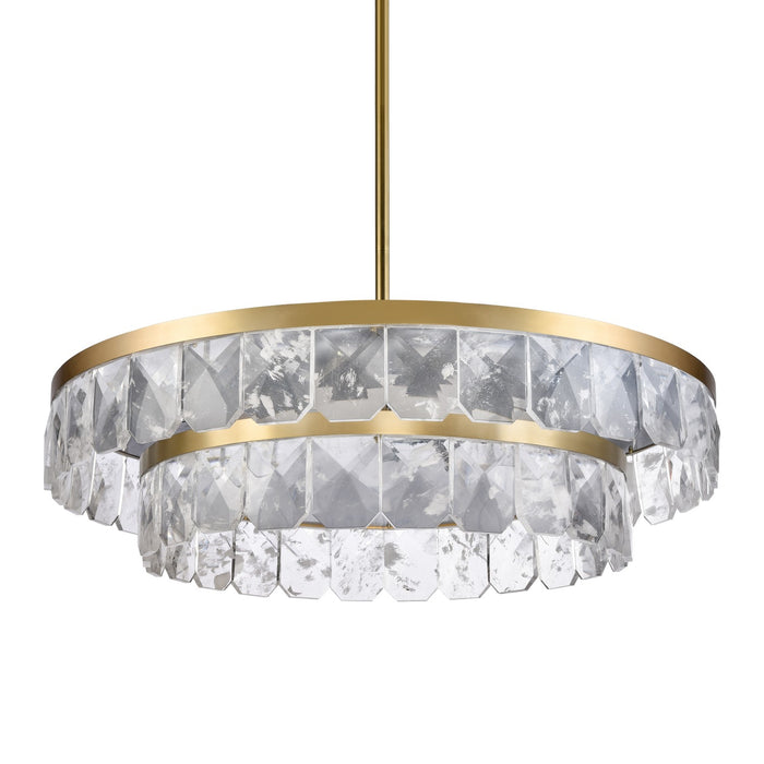 Zeev Lighting CD11810-LED-T2-44-AGB LED Chandelier, Aged Brass