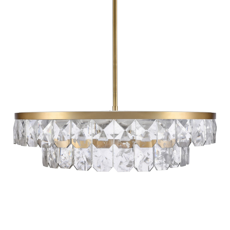 Zeev Lighting CD11810-LED-T2-44-AGB LED Chandelier, Aged Brass