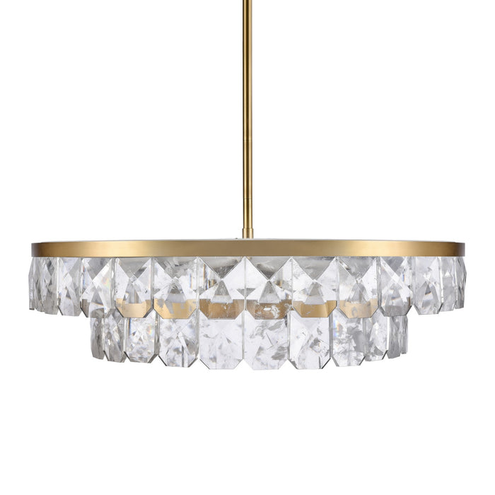 Zeev Lighting CD11810-LED-T2-44-AGB LED Chandelier, Aged Brass
