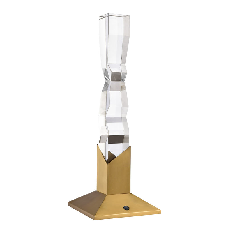 Zeev Lighting DL11365-LED-1-2x2-AGB LED Desk Lamp, Aged Brass