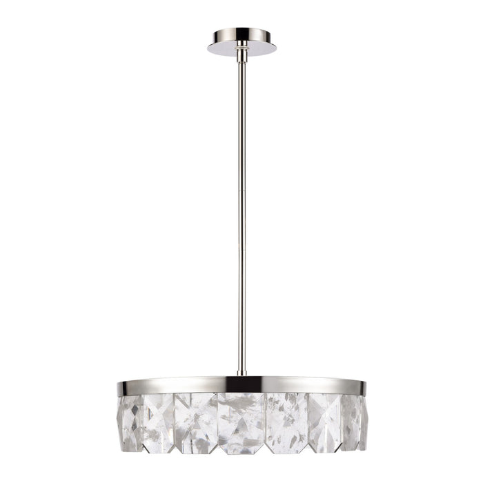 Zeev Lighting P11802-LED-24-PN LED Pendant, Polished Nickel