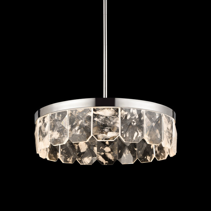 Zeev Lighting P11802-LED-24-PN LED Pendant, Polished Nickel