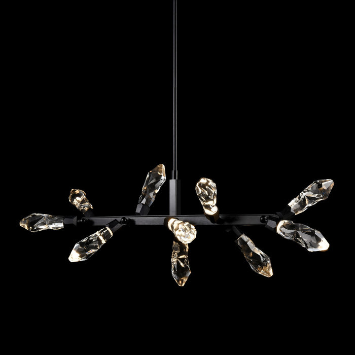 Zeev Lighting PL11415-LED-10-SBB LED Linear Pendant, Satin Brushed Black