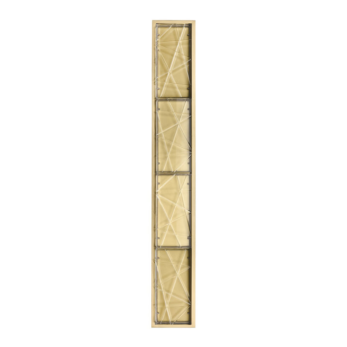 Zeev Lighting VL11513-LED-36B-AGB LED Vanity, Aged Brass