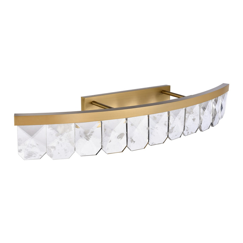 Zeev Lighting VL11819-LED-45-AGB LED Vanity, Aged Brass