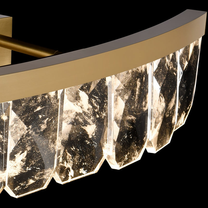 Zeev Lighting VL11819-LED-45-AGB LED Vanity, Aged Brass