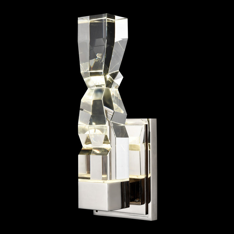 Zeev Lighting WS11315-LED-1-3x3-PN LED Wall Sconce, Polished Nickel