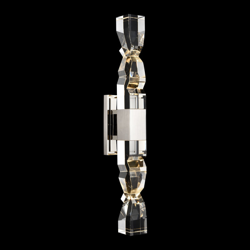 Zeev Lighting WS11323-LED-2-3x3-PN LED Wall Sconce, Polished Nickel