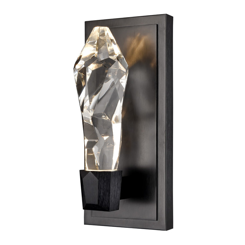 Zeev Lighting WS11408-LED-1-SBB LED Wall Sconce, Satin Brushed Black