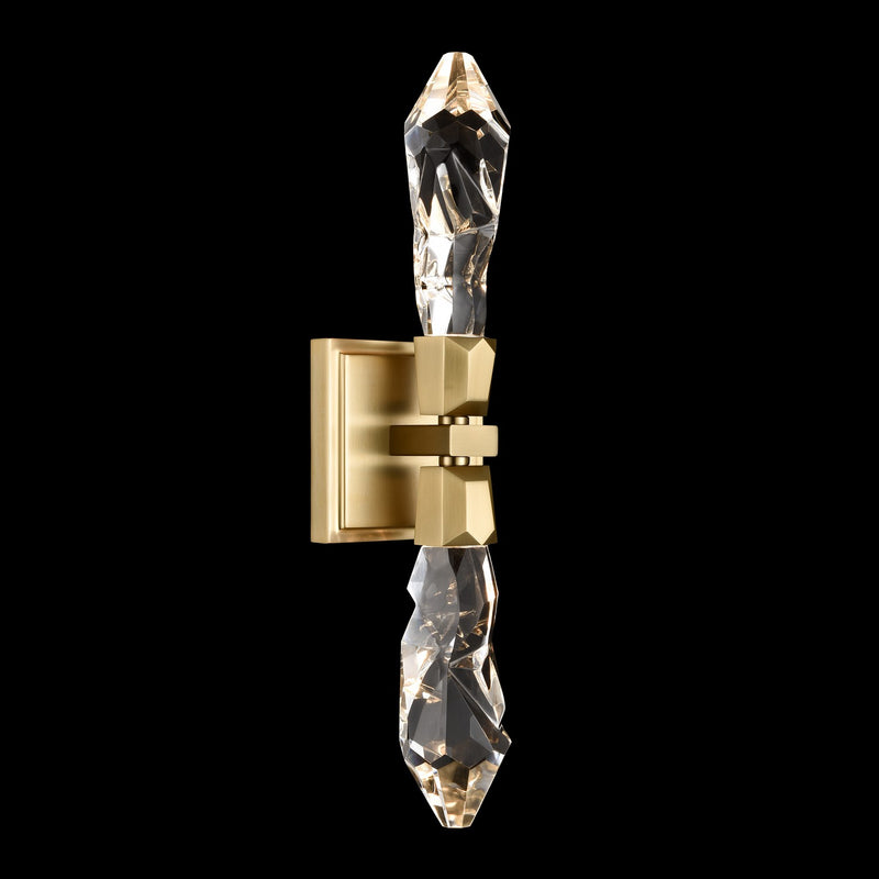 Zeev Lighting WS11409-LED-2-AGB LED Wall Sconce, Aged Brass