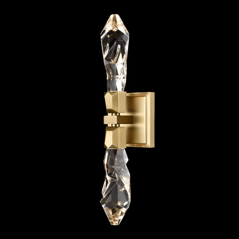 Zeev Lighting WS11409-LED-2-AGB LED Wall Sconce, Aged Brass
