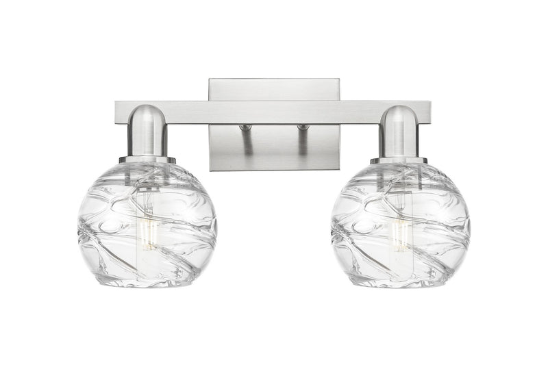 Innovations 716-2W-SN-G1213-6CL Two Light Bath Vanity, Brushed Satin Nickel