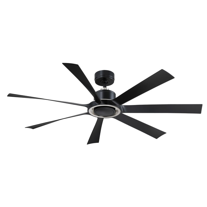 Fanimation FPD7060BLBN 60" Ceiling Fan, Black w/Brushed Nickel