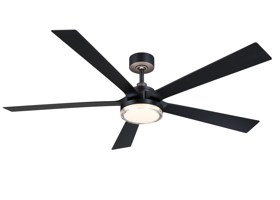 Fanimation FPD8564BL 64" Ceiling Fan, Black