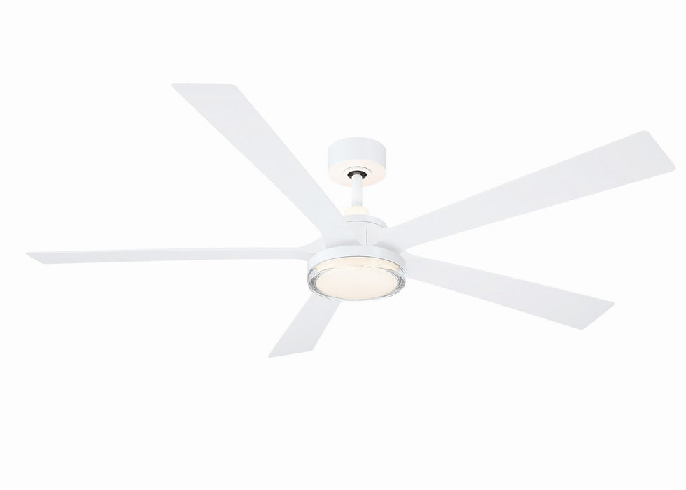 Fanimation FPD8564MW 64" Ceiling Fan, Matte White