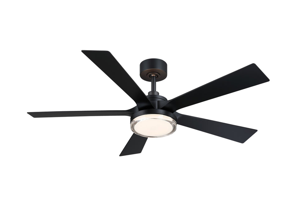 Fanimation FPD8570BL 52" Ceiling Fan, Black