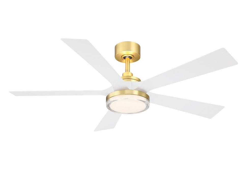 Fanimation FPD8570BS 52" Ceiling Fan, Brushed Satin Brass