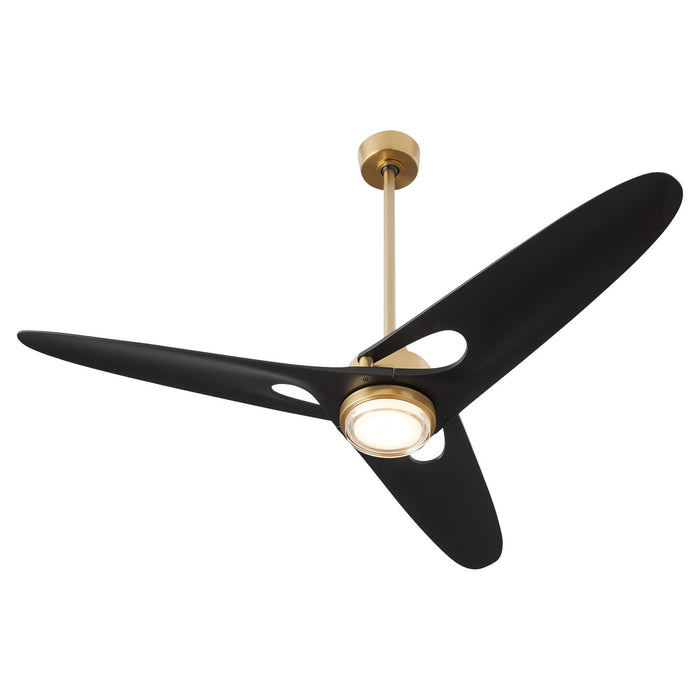 Oxygen 3-132-40 60" Ceiling Fan, Aged Brass