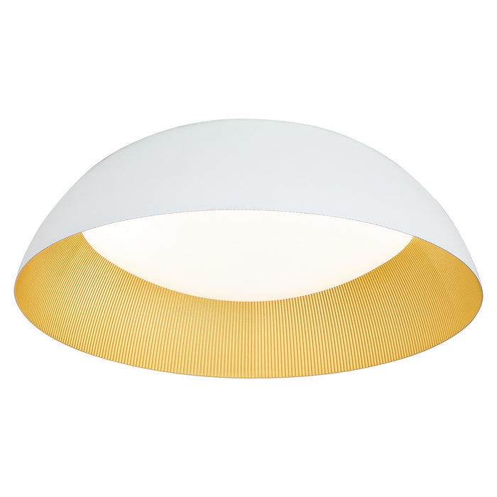 Oxygen 3-206-650 LED Ceiling Mount, White / Industrial Brass