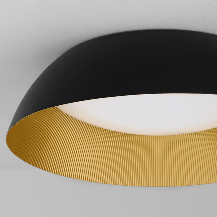 Oxygen 3-216-1550 LED Ceiling Mount, Black / Industrial Brass