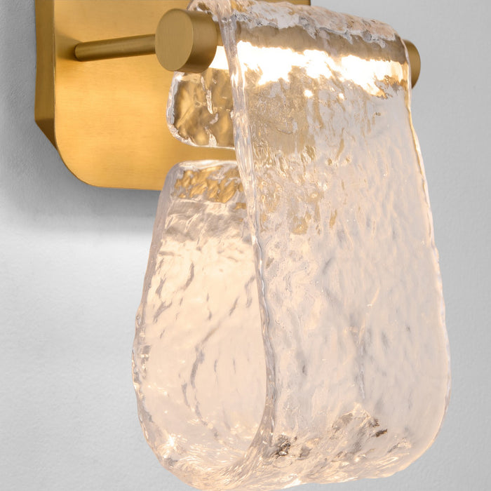 Oxygen 3-502-40 LED Wall Sconce, Aged Brass