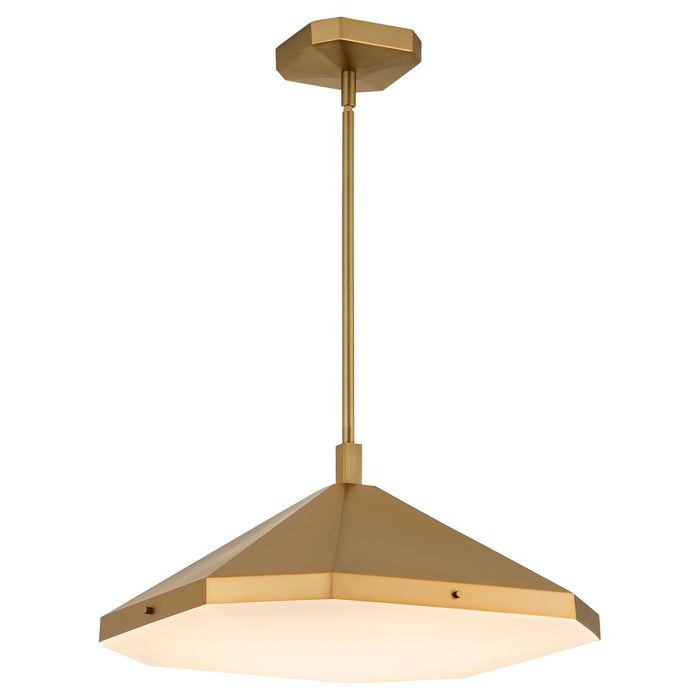 Oxygen 3-643-56 LED Pendant, Brushed Brass