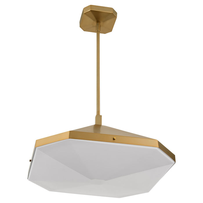 Oxygen 3-643-56 LED Pendant, Brushed Brass