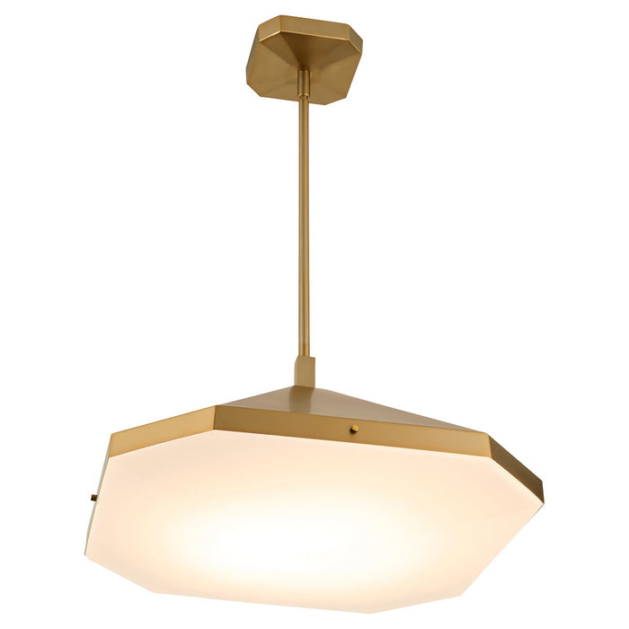 Oxygen 3-643-56 LED Pendant, Brushed Brass