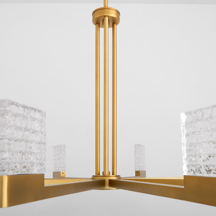 Oxygen 3-651-56 LED Chandelier, Brushed Brass