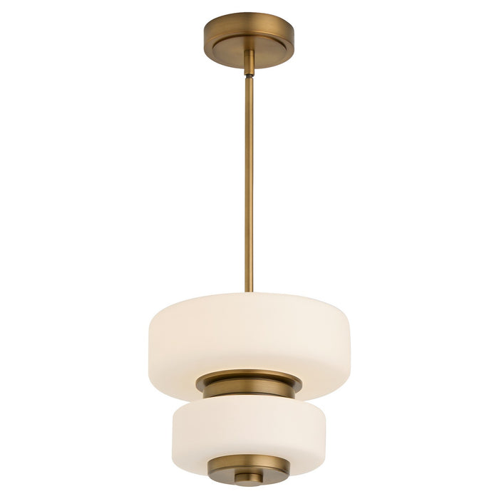 Oxygen 3-80-56 LED Pendant, Brushed Brass