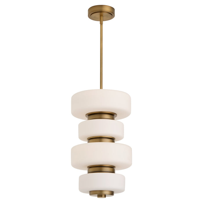 Oxygen 3-81-56 LED Pendant, Brushed Brass