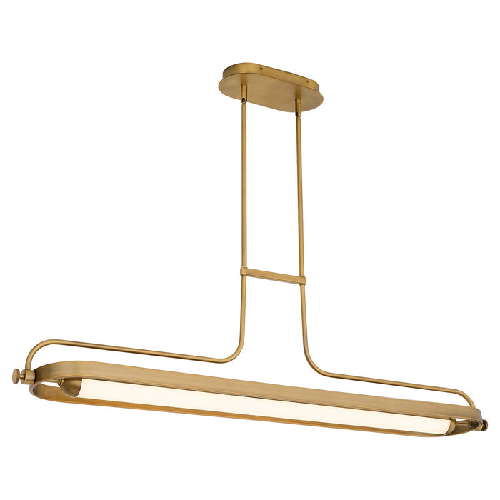 Oxygen 3-812-56 LED Chandelier, Brushed Brass
