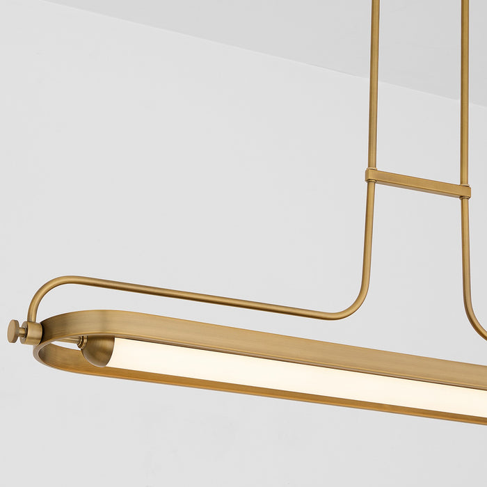 Oxygen 3-812-56 LED Chandelier, Brushed Brass