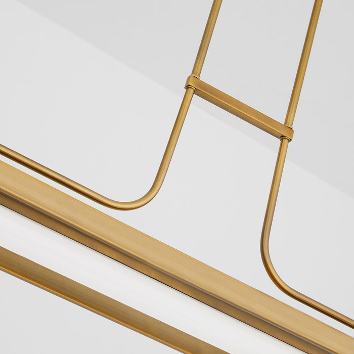 Oxygen 3-812-56 LED Chandelier, Brushed Brass