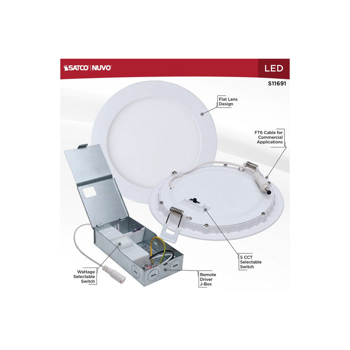 Satco S11691 LED Downlight, White