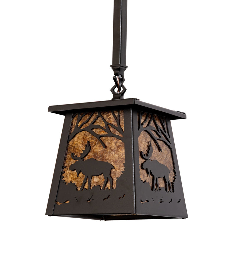 Meyda Tiffany 133325 One Light Mini Pendant, Textured Black