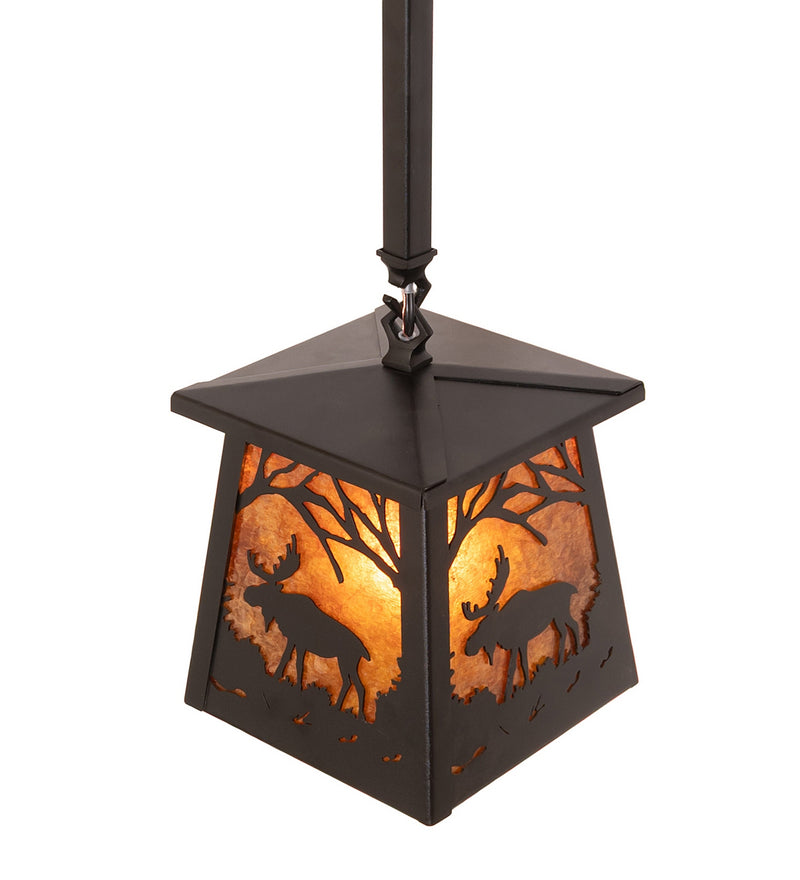 Meyda Tiffany 133325 One Light Mini Pendant, Textured Black