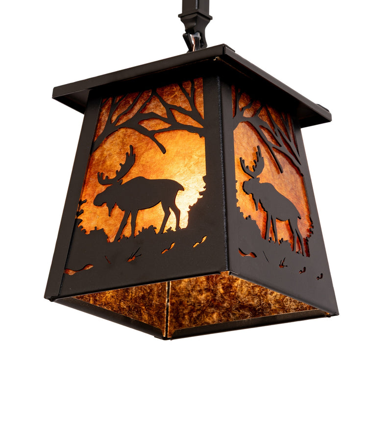 Meyda Tiffany 133325 One Light Mini Pendant, Textured Black