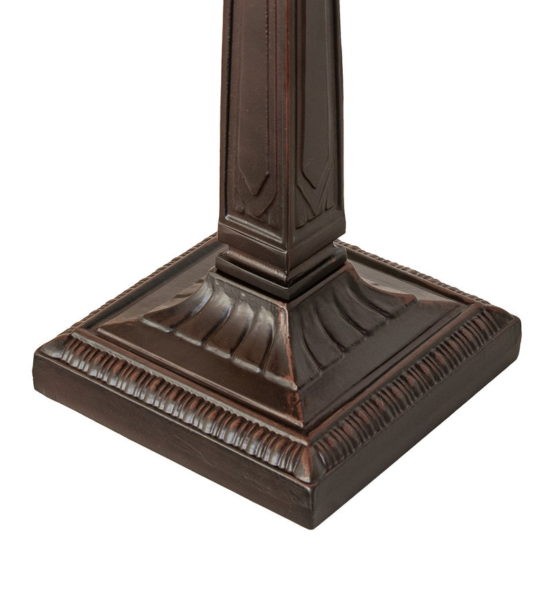 Meyda Tiffany 156833 Two Light Table Base, Verdigris Mahogany Bronze