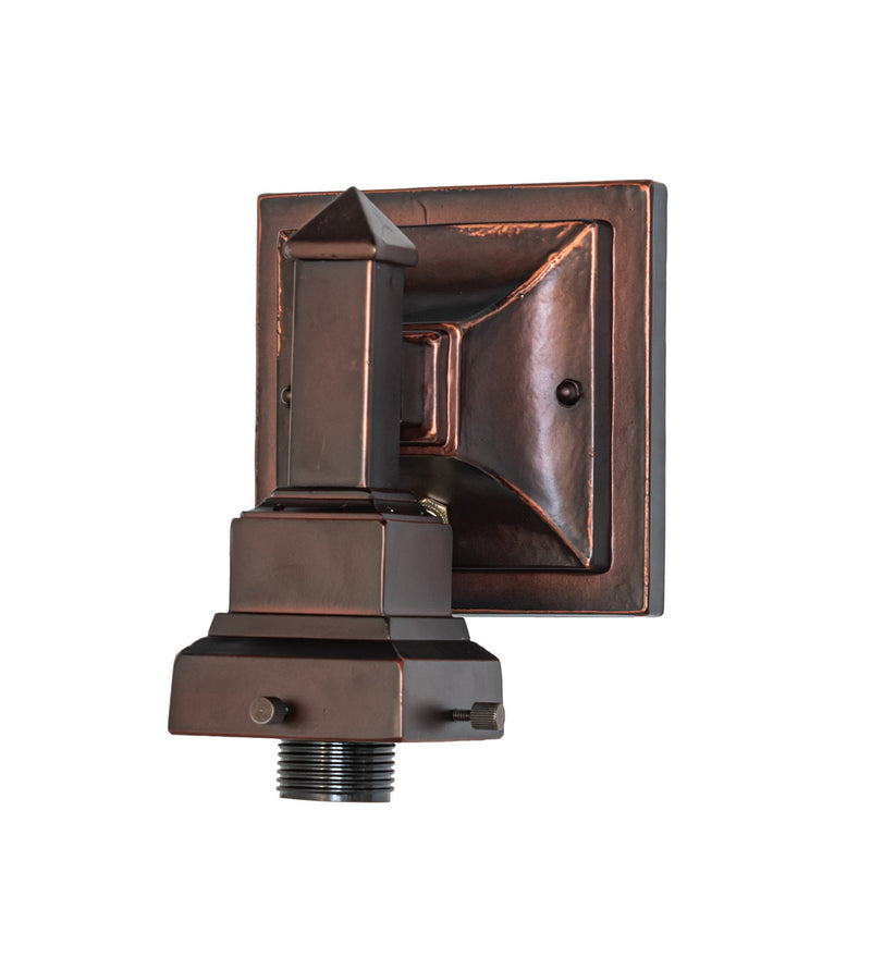 Meyda Tiffany 228595 One Light Wall Sconce Hardware, Mahogany Bronze