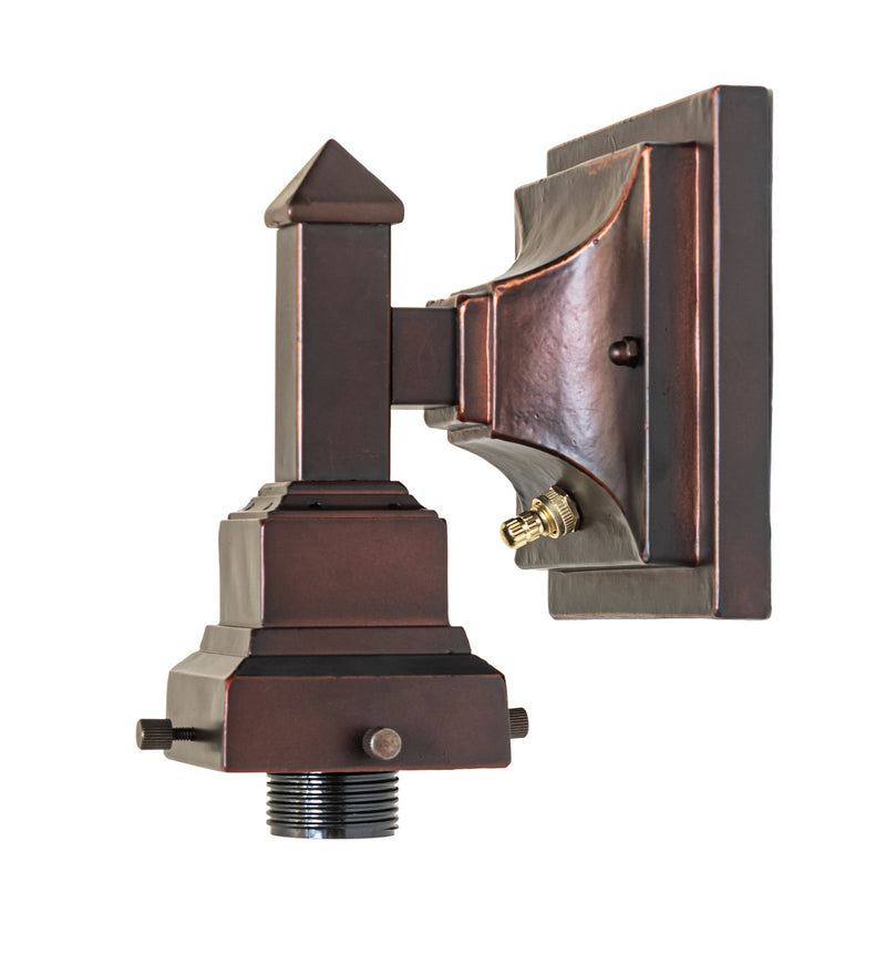 Meyda Tiffany 228595 One Light Wall Sconce Hardware, Mahogany Bronze
