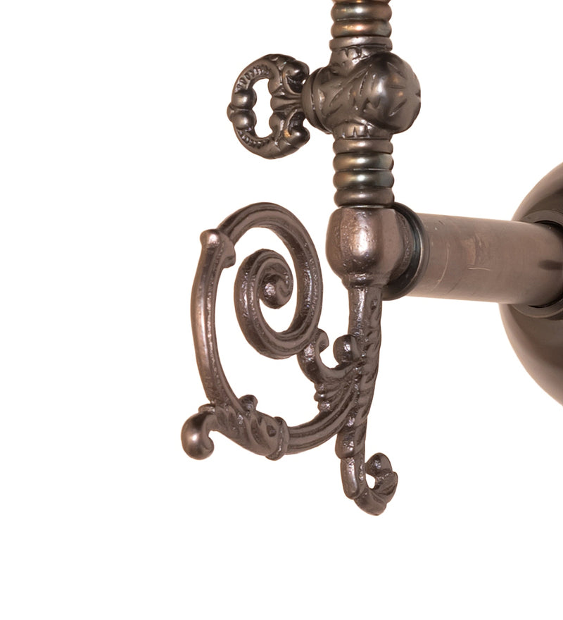 Meyda Tiffany 257263 One Light Wall Sconce Hardware, Weathered Antique Brass