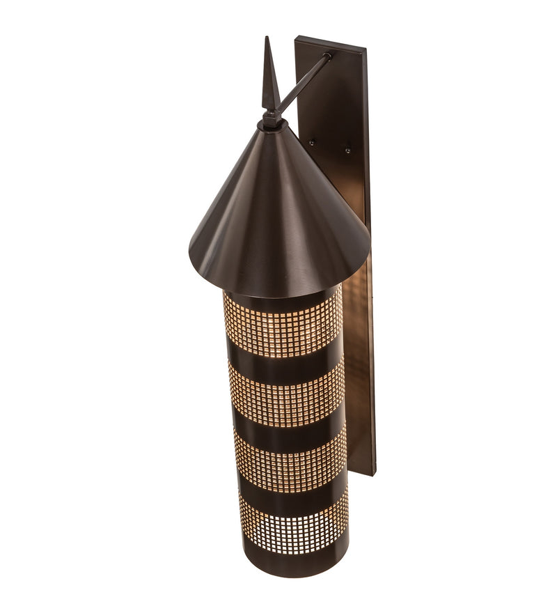 Meyda Tiffany 269260 Three Light Wall Sconce, Brown Bronze