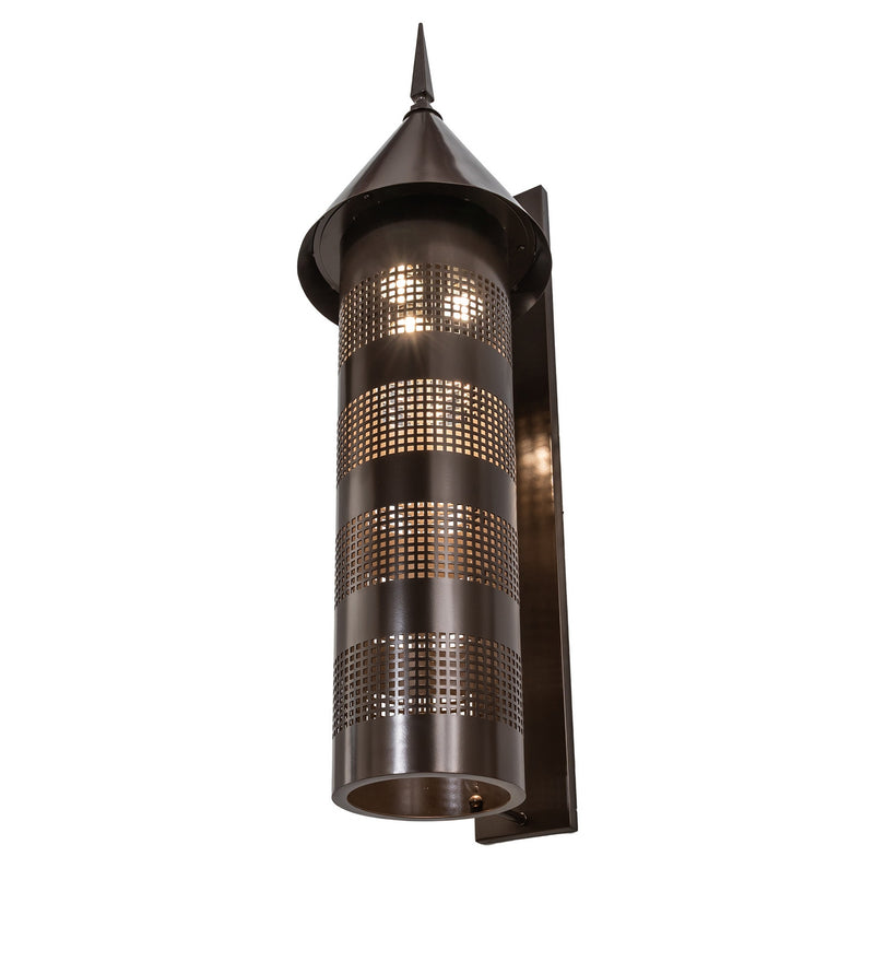 Meyda Tiffany 269260 Three Light Wall Sconce, Brown Bronze