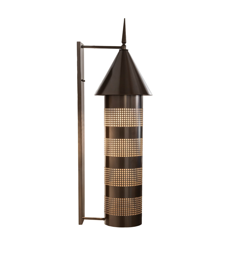 Meyda Tiffany 269260 Three Light Wall Sconce, Brown Bronze