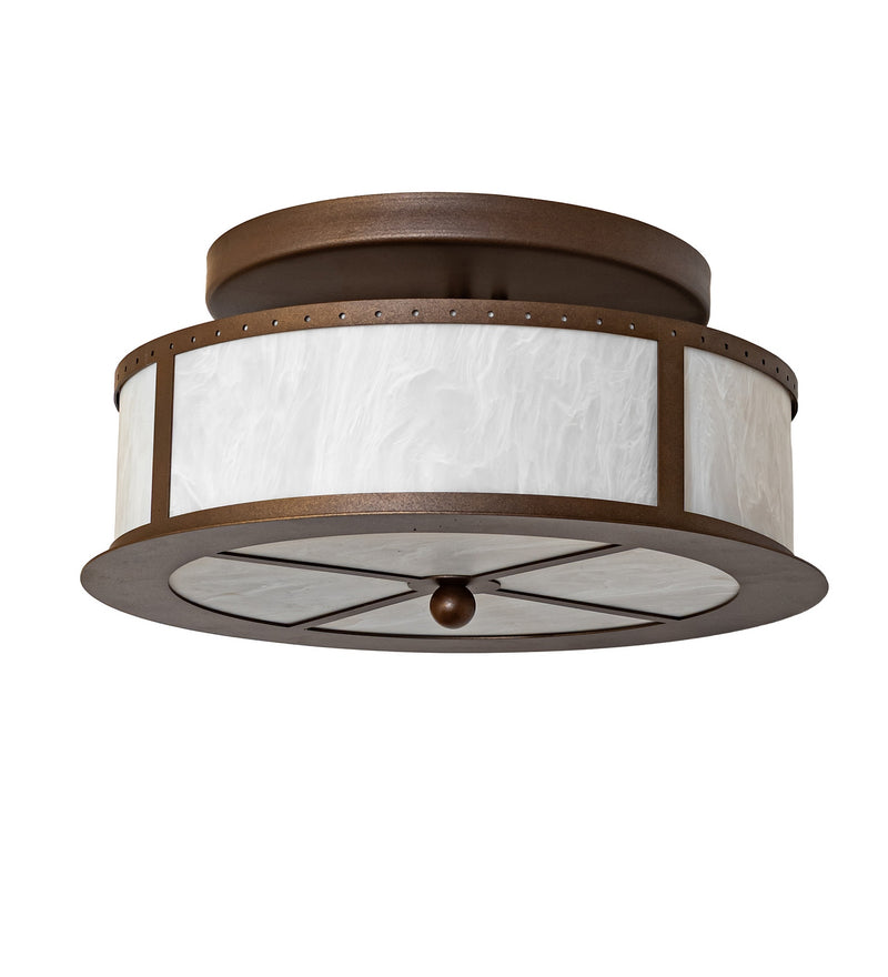 Meyda Tiffany 269310 Two Light Flushmount, Tyler Bronze