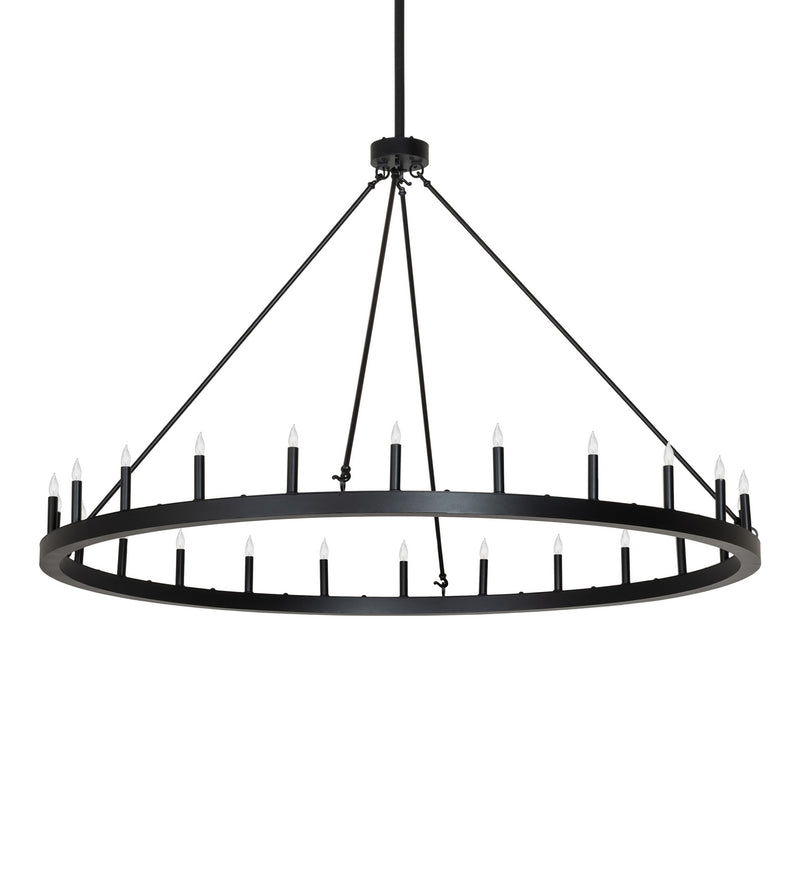 Meyda Tiffany 271642 24 Light Chandelier, Textured Black